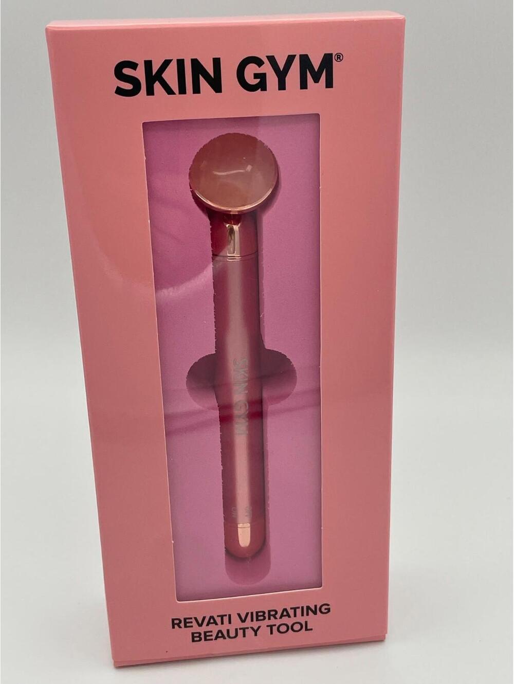 New Skin Gym Rose Quartz Massaging Beauty Tool for Face & Neck NIB